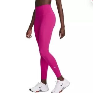 NIKE Like New One Dri-Fit High Rise Leggings in Pink Size Small